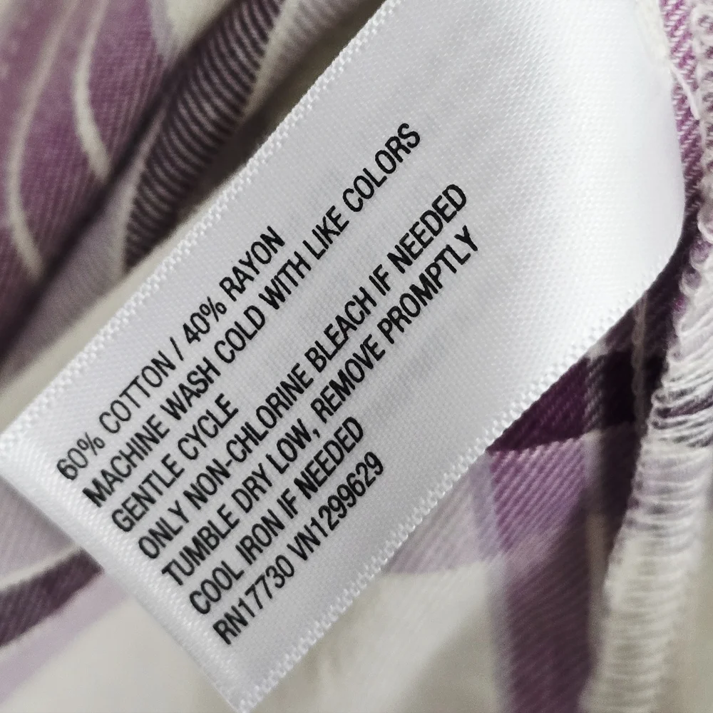 NWT Knox Rose Oversized  Purple Plaid Button Front Flannel - Picture 8 of 9